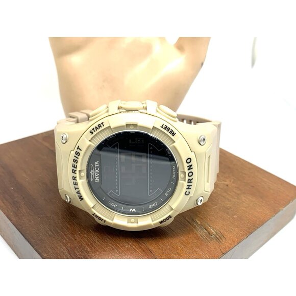 Invicta Racing Men's Watch 47526 Quartz Digital Light Brown Resin Strap 52mm - Picture 8 of 14